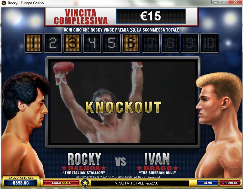 Rocky Gioco Bonus