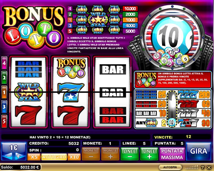 Lotto Slot Machine