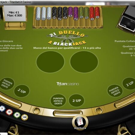 Scopriamo come giocare al 21 Duel Blackjack