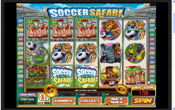 soccer safari slot machine