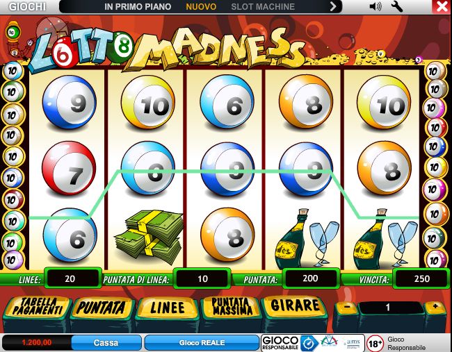 Prova gratis la slot machine Lotto Madness - Recensione