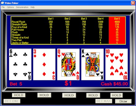 Strategie semplici per vincere al Video Poker