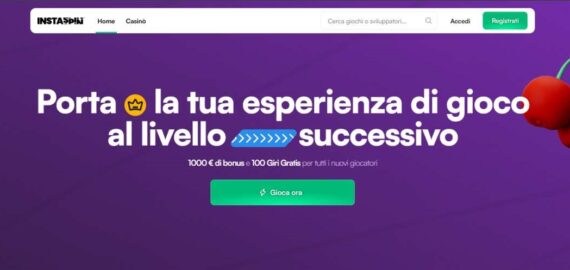 InstaSpin Casino recensione. Scopri opinioni e bonus di questo crypto casino online